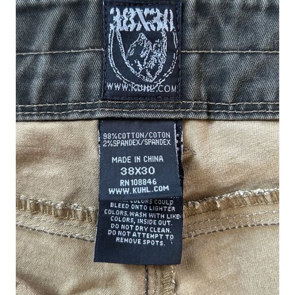 Kuhl Rydr Pants Mens 38x30 Black Stretch Cotton Rugged Outdoor Hiking Workwear - Picture 8 of 15